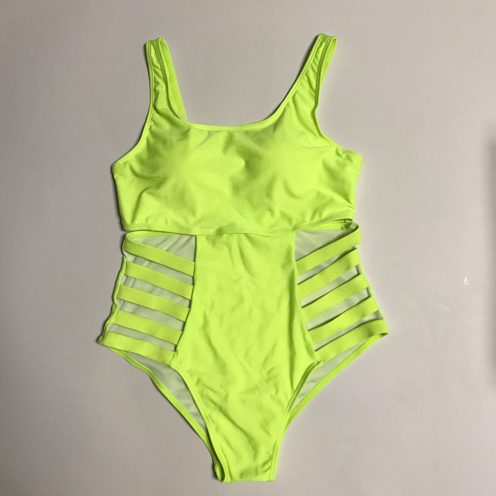 Plus Size Striped Graffiti One-Piece Bikini Swimsuit