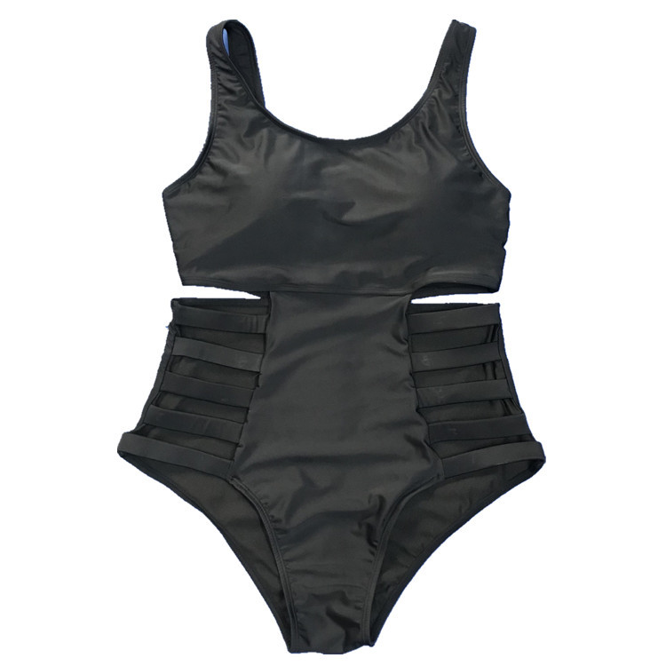 Plus Size Striped Graffiti One-Piece Bikini Swimsuit