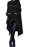 WomenSolid Casual Long Hoodies