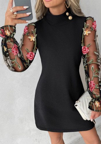 Women Sequined Long Sleeve Dress