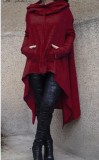 WomenSolid Casual Long Hoodies