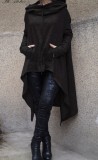 WomenSolid Casual Long Hoodies