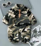 Winter Fashionable Camouflage Long-Sleeved Baby Boy And Child Jumpsuit
