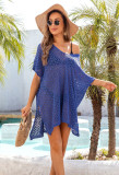 Summer Cover-Up Hollow Knitting Shirt Beach Holidays Bikini Sun Protection Clothing For Women