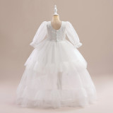 Girls Dress Princess Dress Tutu Wedding Flower Girl Child Performance Dress Birthday Dress