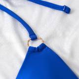 Swimsuit Women's Sexy Bikini Solid Color Two Pieces Swimwear
