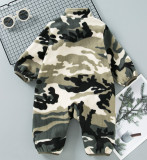 Winter Fashionable Camouflage Long-Sleeved Baby Boy And Child Jumpsuit