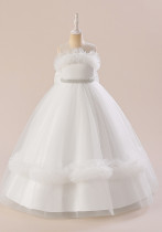 Children's Princess Dress Girl Tutu Dress Flower Girl Performance Dress