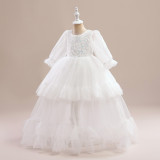 Girls Dress Princess Dress Tutu Wedding Flower Girl Child Performance Dress Birthday Dress