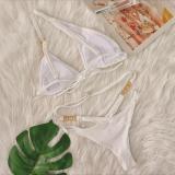 Sexy Crystal Diamond Lace-Up Two Pieces Women's Swimwear Luxury Bikini Swimsuit