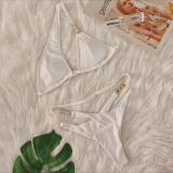 Sexy Crystal Diamond Lace-Up Two Pieces Women's Swimwear Luxury Bikini Swimsuit