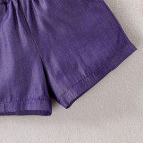 Children's Clothing Boys Cartoon Gentleman Bow Tie Shirt Shorts Suit