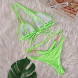 Sexy Crystal Diamond Lace-Up Two Pieces Women's Swimwear Luxury Bikini Swimsuit