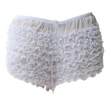 Sexy Ruffled Lace Bloomers Bow Shorts