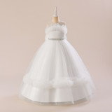 Children's Princess Dress Girl Tutu Dress Flower Girl Performance Dress