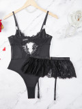 Sexy And Tempting Lingerie Set Lace Embroidered Valentine's Day Passion Uniform