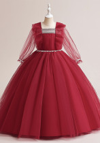 Girl's Dress Flower Girl Birthday Princess Dress Performance Dress