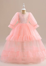 Girls Dress Princess Dress Tutu Wedding Flower Girl Child Performance Dress Birthday Dress
