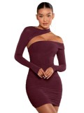Women pleated Bodycon Dress