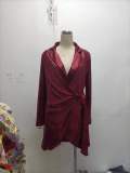 Women's Fashion Sexy Sequins Slim Waist Fashion Dress
