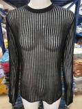 Women Long Sleeve Round Neck Breathable knitting Top