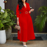 Plus Size Women Solid Dress