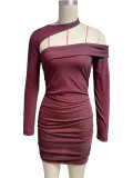 Women pleated Bodycon Dress