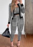 Spring And Autumn Street Trendy Women's Vest Cardigan Tight Fitting Pants Three-Piece Outfit