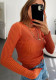 Women Long Sleeve Round Neck Breathable knitting Top