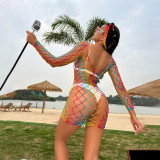 Women Colorful Fishnet Beach Bikini Net Clothes