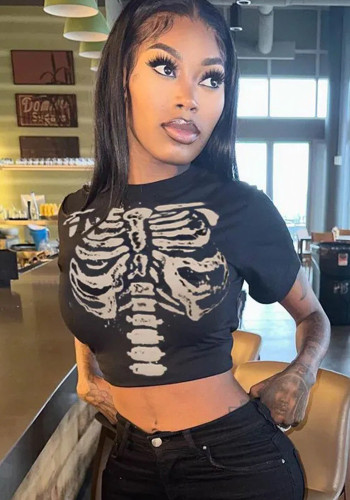 Fashion Printed Short Sleeve T-Shirt