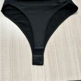 Sexy Beaded See-Through Low Back Mesh Bodysuit Slit Skirt Two-Piece Set