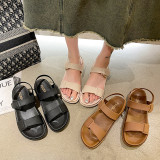Summer Comfortable Flat Velcro Strap Sandals For Women