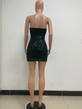 Women Summer Sleeveless Off Shoulder Backless Mini Dress