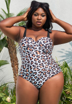 Plus Size Women Printed Swimwear