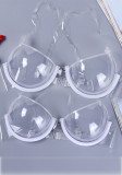 Transparent Shoulder Strap Plastic Bra