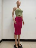 Women Slit Bodycon Sequined Skirt