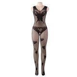 Sexy Lingerie  Passionate Temptation Hollow Transparent One-Piece Plus Size Fishnet Bodystockings