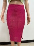 Women Slit Bodycon Sequined Skirt
