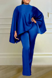 Women stretch Satin long-sleeved cape, two-piece set