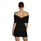 Women Sexy Off Shoulder Casual Dress