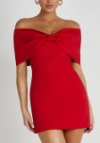 Women Sexy Off Shoulder Casual Dress
