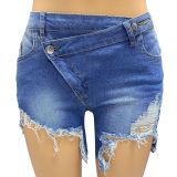 Spring Summer Fashionable Sexy Women's Slim Fit Denim Shorts