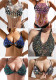 Women Gemstone Hollow Bra Bikini Suspender Belt Chain