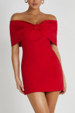 Women Sexy Off Shoulder Casual Dress