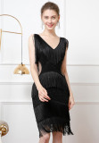 Tassel Sequin Sexy Cocktail Party Dress