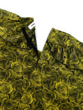 Printed Loose Plus Size Ruffle Edge Women's Dress