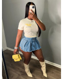 Women's Vintage Wash Stretch Denim Shorts
