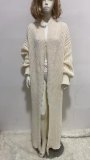 Spring Sweater Cardigan Knitting Loose Long Knitting Shirt Jacket