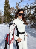 Women winter warm and waterproof ski suit two-piece set